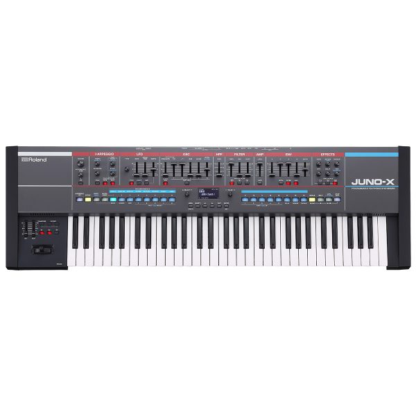 【JUNO-X】<br />
<br />
かつてのJUNOから音色やレイアウトを継承しつつ、最先端の技術でより磨きがかかったJUNO