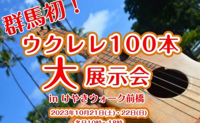 【ウクレレ100本大展示会】2023年10月21(土)～22(日)　ウクレレフェア開催！