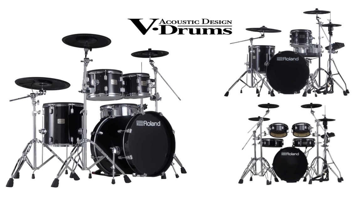 【電子ドラム】新製品V-Drums Acoustic Design Series！アコースティックドラムさながらの存在感のある外観とローランドが誇るテクノロジーが融合！