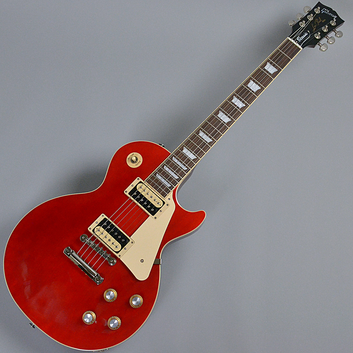多彩なサウンドメイクが可能なコントロールを装備!Gibson Les Paul Classic Translucent Cherry