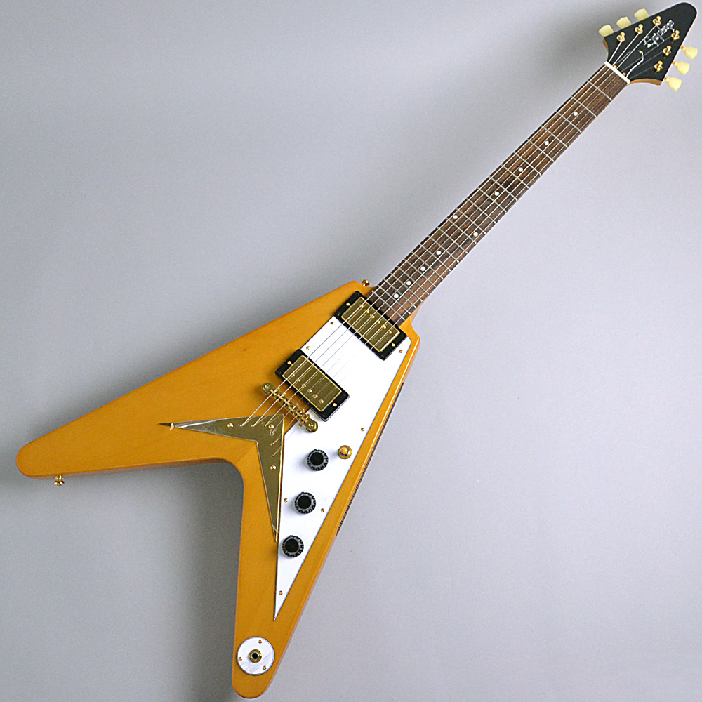 担当一押しのモデル！エピフォン製では過去一番の完成度です。Epiphone Korina Flying V Aged Natural 