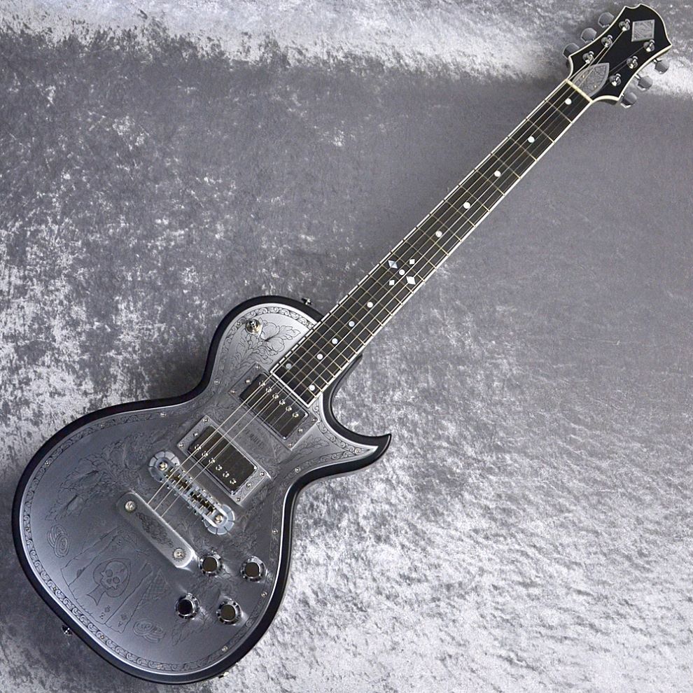 Zemaitis MFG-AC-24 Aces & Eights Black
