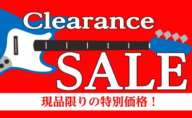 【クリアランスセール】現品限り！エレキベース大幅値下げ！【セブンパーク天美店】