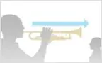 【オーディエンスモード】<br />
②楽器本来の響きを加える<br />
ミュート未装着時の「楽器のベルから聴衆の耳元に届くまでの響き」を加えることで、まるでステージから客席へ届いたような音を再現します