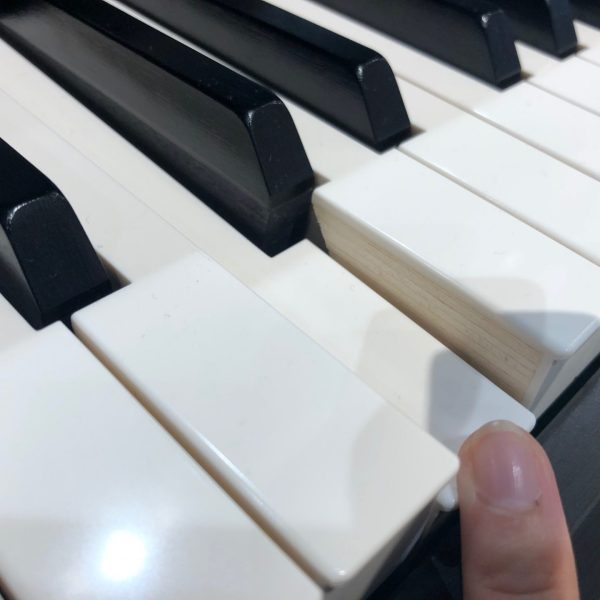 電子ピアノの木製鍵盤
