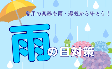 《ギターグッズ》梅雨対策！愛用の楽器を雨・湿気から守ろう！
