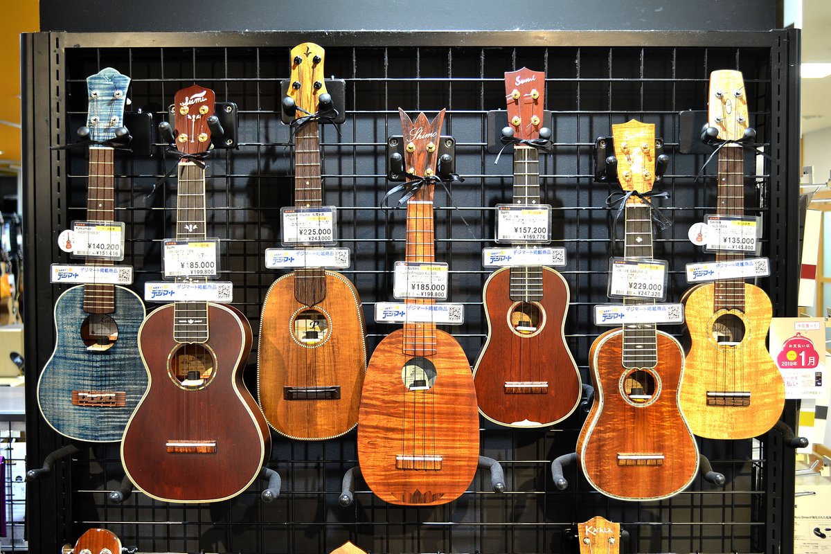 【入荷情報】地元・松本のセイレン弦楽器工房からお手頃なウクレレ3本入荷！