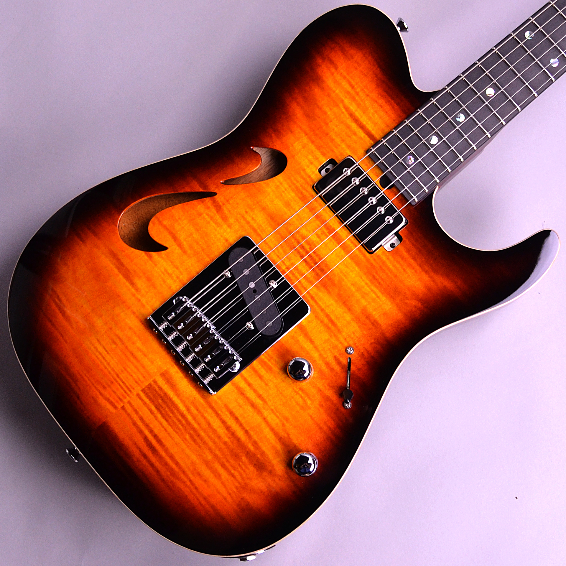 【SOLD】T’s Guitars DTL-Hollow Flame Vintage Burst入荷！