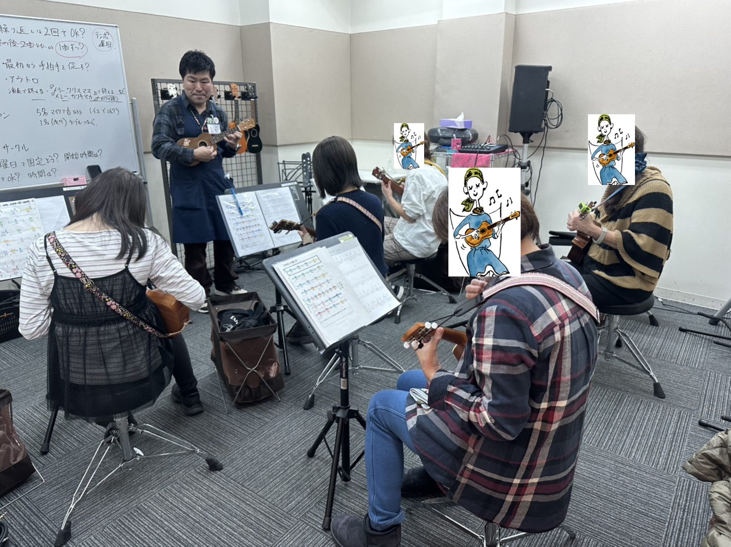 ウクレレサークル活動レポート🎵「カイマナ・ヒラ」「上を向いて歩こう」を演奏しました🎵