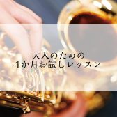 【八王子・南大沢】大人のための1か月お試しレッスン！！～サックス・デジタル管楽器～