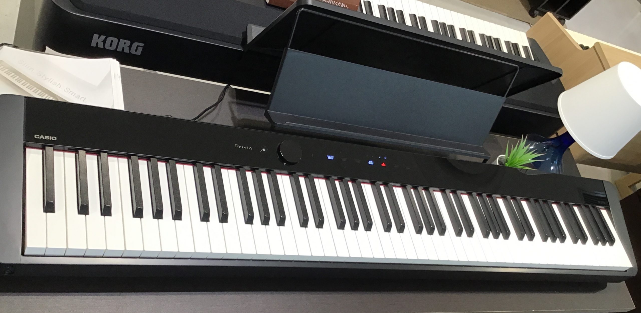 *CASIO　PX-S1000展示しております！ [https://www.shimamura.co.jp/shop/mito/piano-keyboard/20190212/3463::title=前回の記事「スタイリッシュピアノ」]の中でも紹介させていただいた、CASIOの新商品が入荷！ *商品 […]