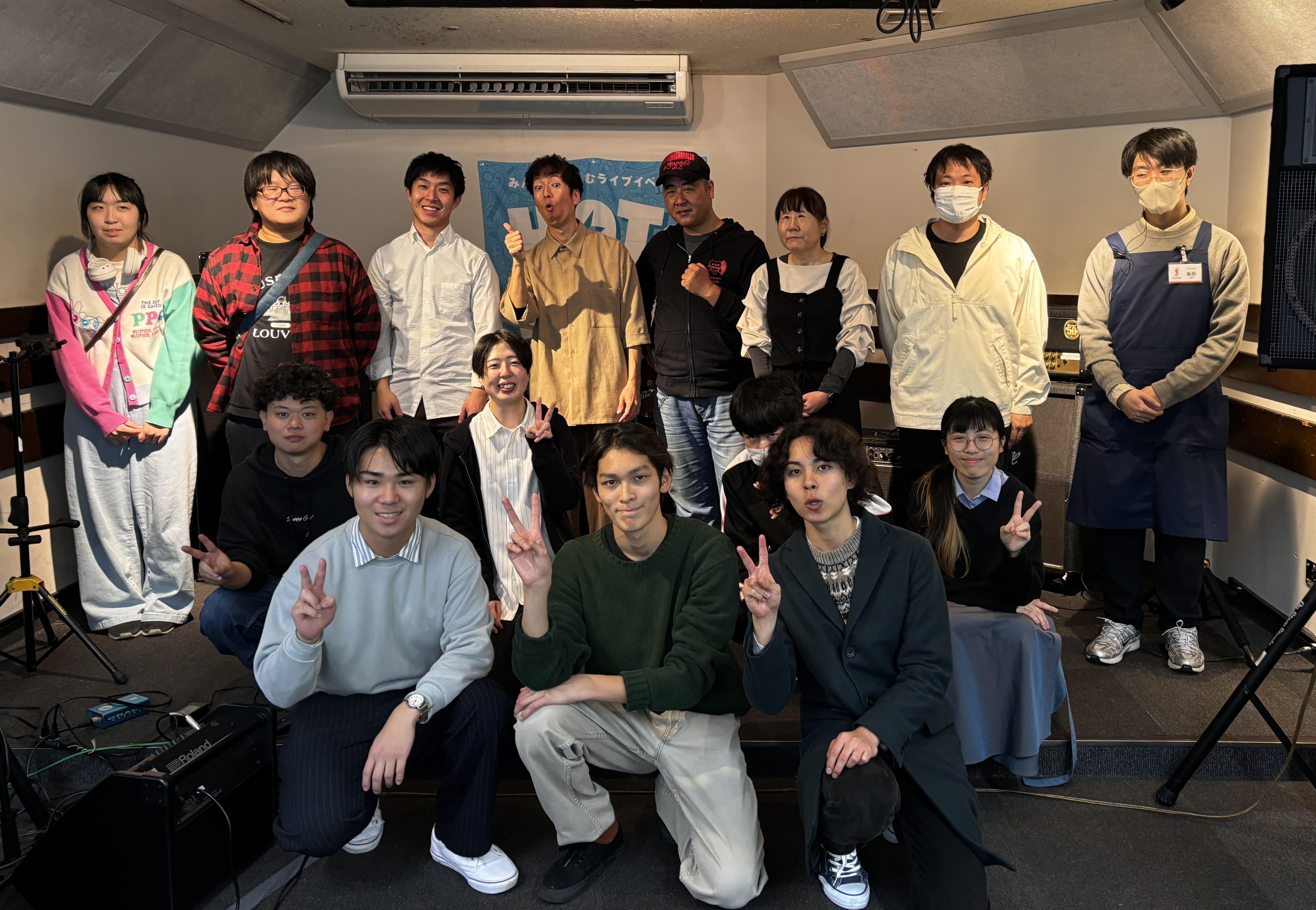 みなさまこんにちは！こんばんは！HOTLINE 2025-2026 水戸マイム店 12/21 店ライブ　大盛況にて終了しました！今回は5組、総勢18名のご参加となりました！ご出演、ご観覧の皆さま本当にありがとうございます！次回liveは12/28(日)、引き続きよろしくお願いいたします🎸 グッチーズ [&hellip;]