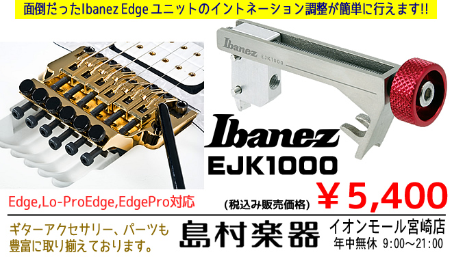 【ギターアクセサリー】Ibanez のエッジトレモロを使っている方に必須なアイテムが発売されました!!