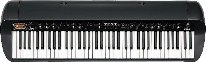 「KORG SV-1 Black 73 keys model」　税込み118,800円 展示品特価86,400円もあります。島村楽器 イオンモール宮崎店でお試しできます♪