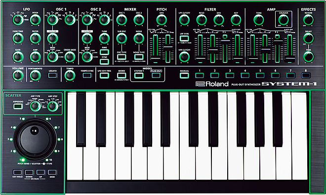 「Roland SYSTEM-1」　税込み59,940円 展示品特価54,000円もあります。島村楽器 イオンモール宮崎店でお試しできます♪