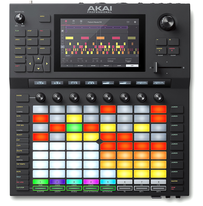 「AKAI FORCE」人間工学に基づき設計され、直感的な操作とパフォーマンスに集中できるパネルレイアウト