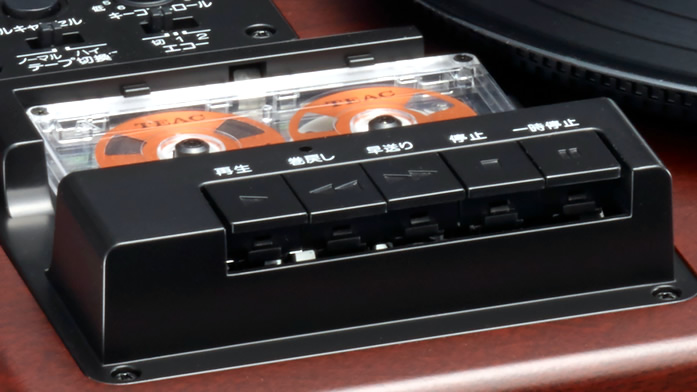 「TEAC LP-R560K」ハイポジションにも対応したカセットテーププレイヤー部