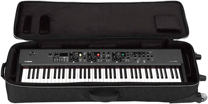 「YAMAHA CP88/73」専用キャスター付きソフトケース 税込み32,400円で2019年3月発売予定です。