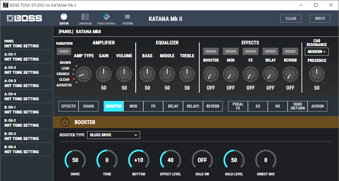 「KATANA Amp」とともに進化した BOSS TONE STUDIO