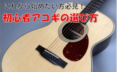 【アコギ初心者必見!】入門アコースティックギターのご紹介