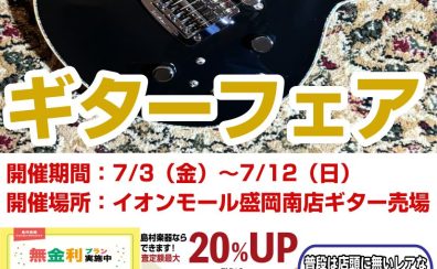 Kz Guitar Works&MOONギターフェア開催【7/3~7/12】