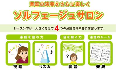 ソルフェージュサロンで音楽力を鍛えましょう！