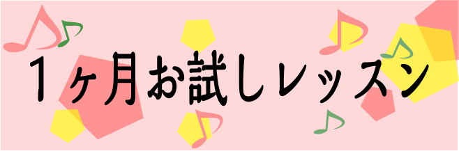 一ヶ月お試しレッスン