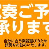 楽器の下見・試奏はミュージックサロン瑞江へお任せください！