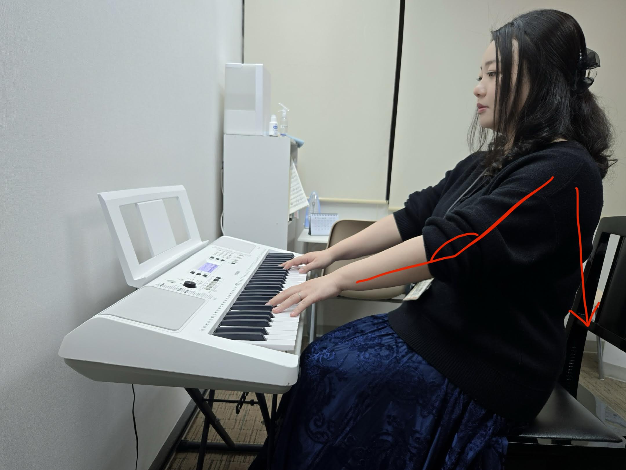 大人 ピアノ キーボード 初心者 基礎 姿勢 趣味 江戸川区 瑞江