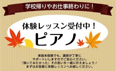 芸術の秋、音楽教室なら島村楽器ミュージックサロンパトリア西葛西にお任せ！