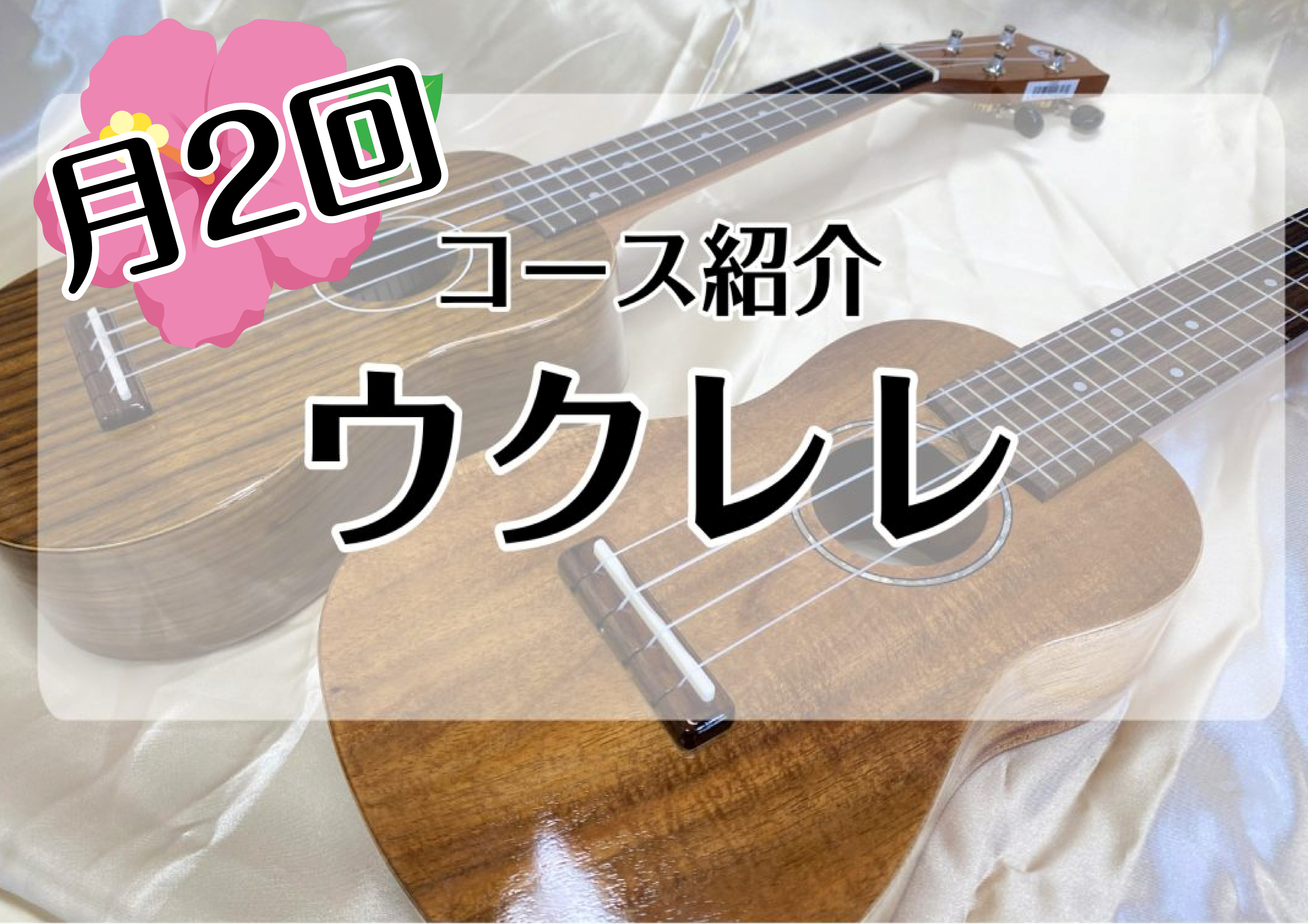 お友達を誘って、みんなで楽しくレッスンをしましょ！ みんなとだから楽しい！ウクレレ仲間を増やしたい！誰でも簡単に始められる楽器として今でも注目されているウクレレは老若男女問わず人気な楽器となっています！初めてウクレレを触る方、音楽経験がない方、音符（タブ譜）が読めない方でも大歓迎です。月2回だからこ […]