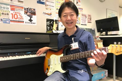 スタッフ写真 店長 ギター上級アドバイザー/ピアノ・音楽教室アドバイザー 早川