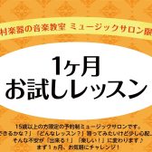 【まずは気軽にお試しから】大人の1ヶ月トライアルレッスン