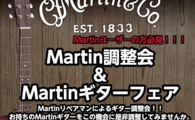 Martinギター調整会【ご予約受付中】