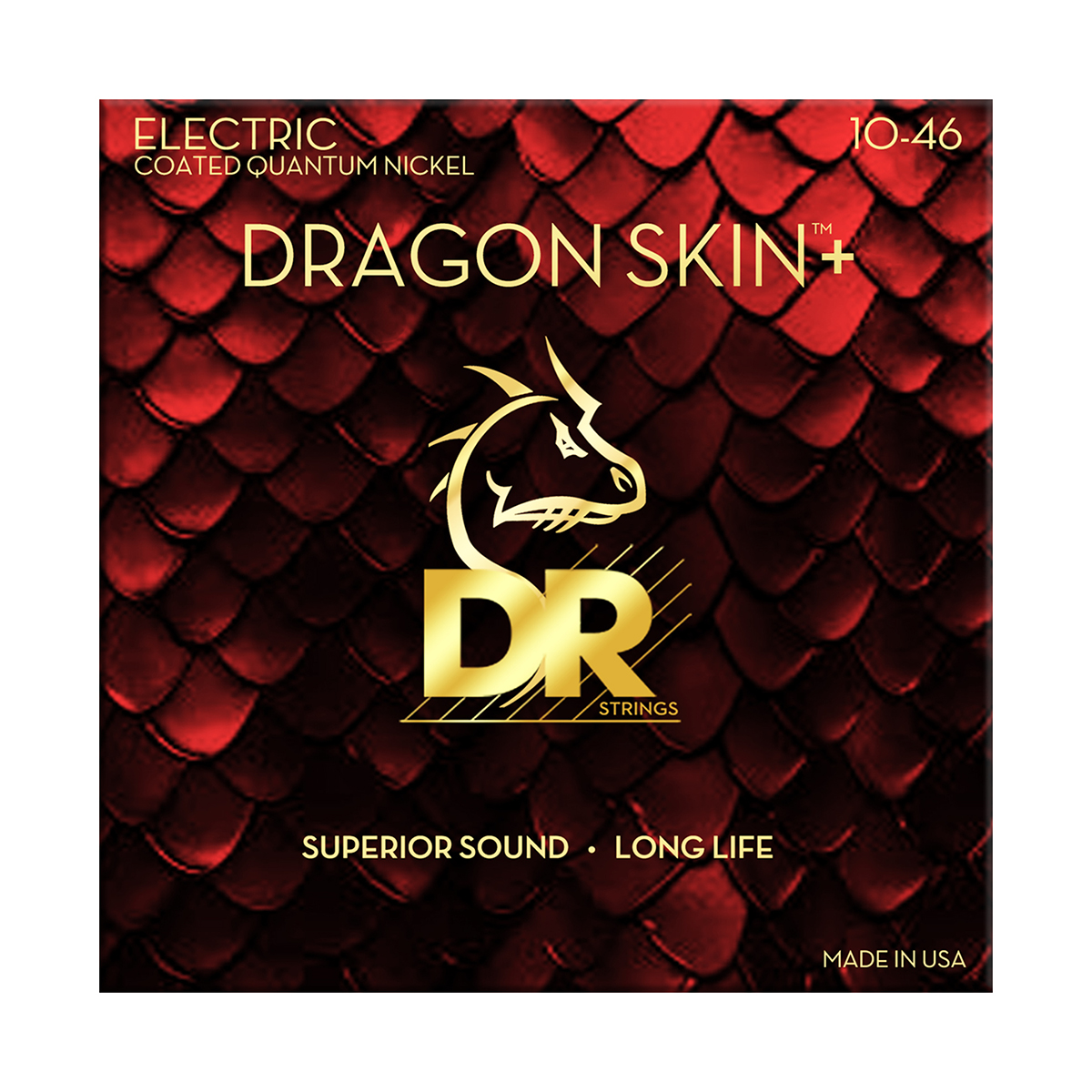 アコースティックギター初心者におススメ！DR DRAGON SKIN+ ライトミディアム 010-046