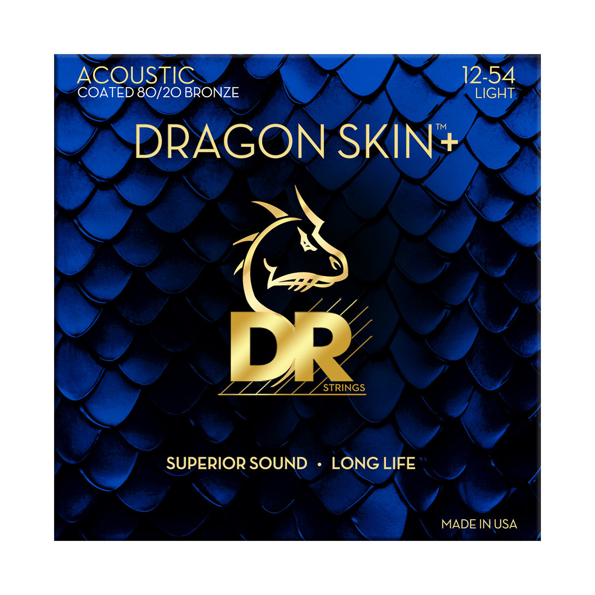 アコースティックギター初心者におススメ！DR DRAGON SKIN+ 80/20ブロンズ ライト 012-054