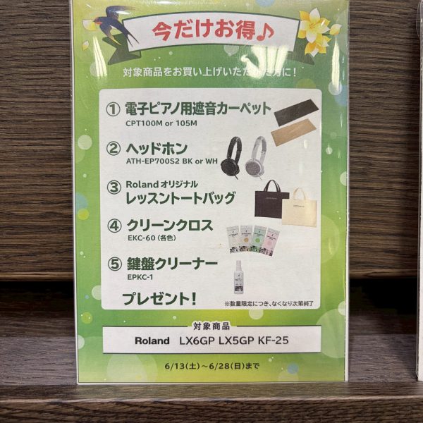 遮音マット（17,850円）、ヘッドホン(8,800円)、お手入れ用品とトートバックをプレゼント！<br />
