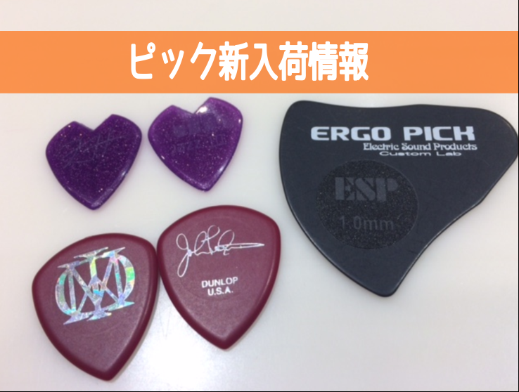 【ピック】新入荷ピック情報！～カーク・ハメット、ジョン・ペトルーシ、ERGO PICK～