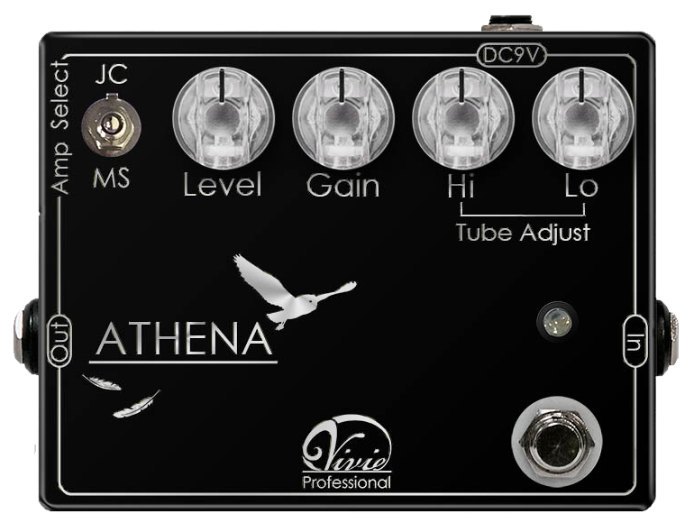 話題のエフェクターブランドvivieよりギター用高音質ディストーションATHENA（アテナ）が発売となります！ **vivie　ATHENAとは ATHENAは大村孝佳氏とのIRENE66を共同開発する際に収集された、]]改造マーシャル系高級ブティックアンプの音響特性データを基に開発されたハイゲイン […]