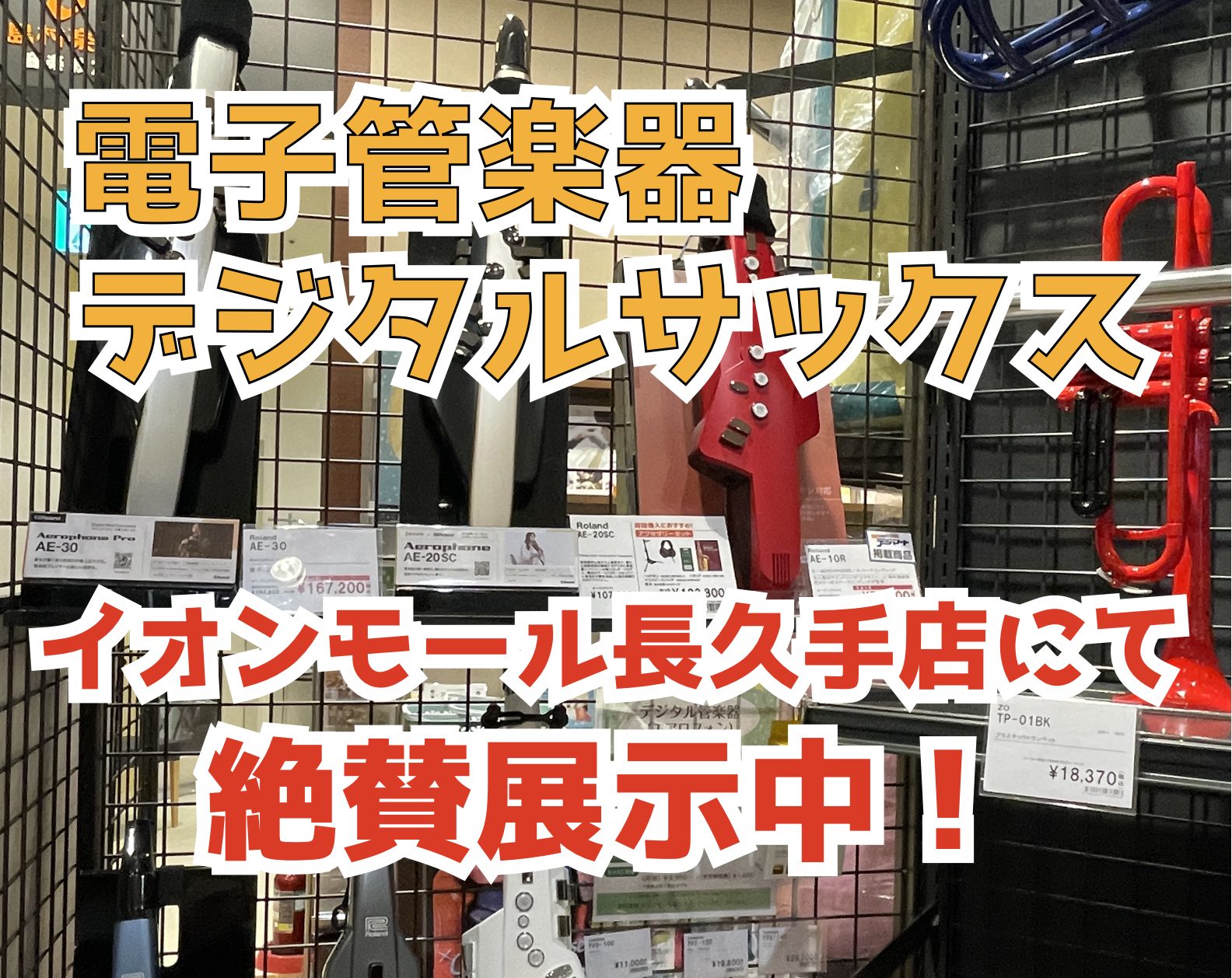 こんにちは、島村楽器イオンモール長久手店の寺田です。 本日は、当店にてお取り扱い中の“電子管楽器（デジタル管楽器）”についてご紹介！ 様々なメーカーから新製品も続々登場しており、また、昨今のコロナウィルス感染症の蔓延に伴い在宅趣味需要の増加により、現在人気急上昇中の電子管楽器！ 当店にも各種メーカー […]