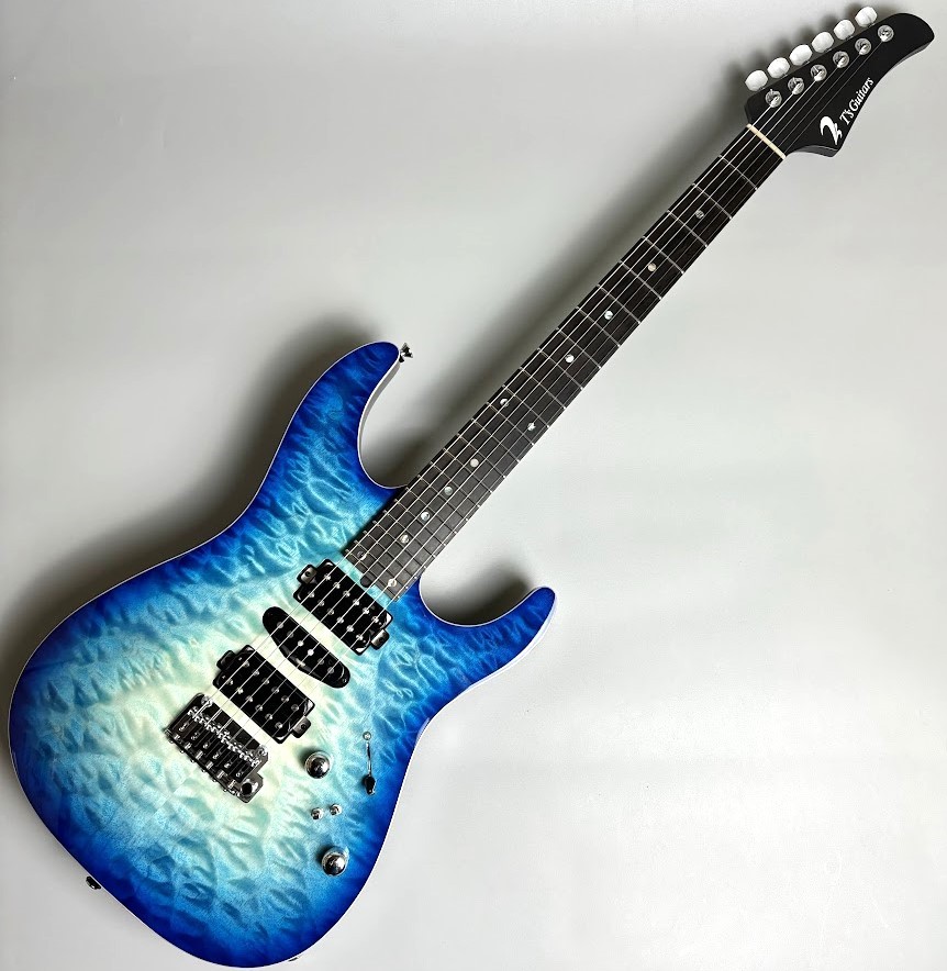 T's GuitarsDST-24,5A Quilted Maple Blue Cave