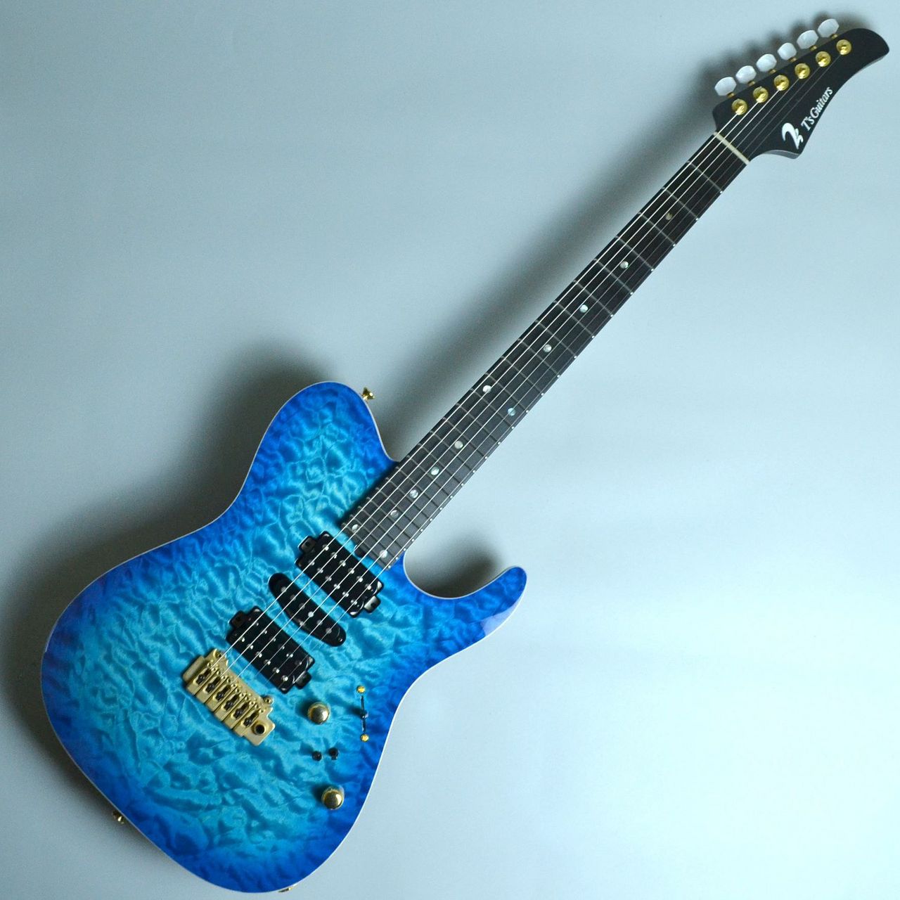 T's GuitarsDTL-24G HSH VS100N Trans Blue Burst