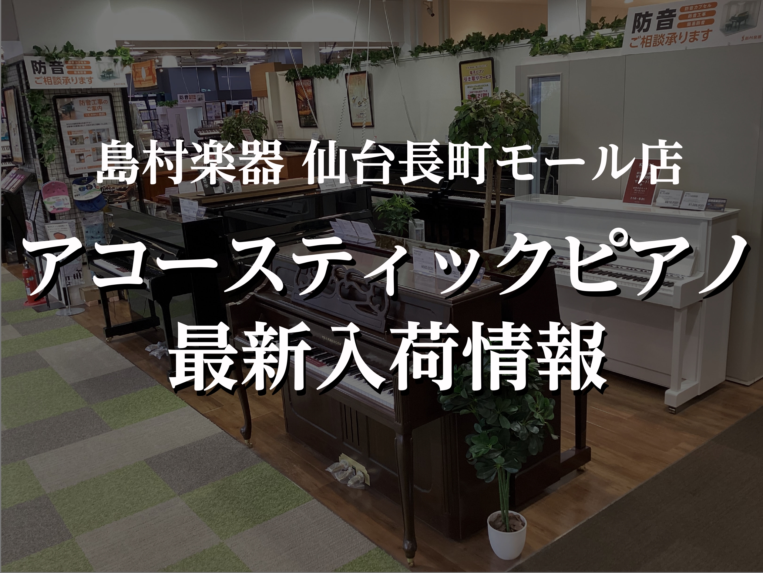ヤマハYUSシリーズ最上位モデル「YUS5」の消音機能付きサイレントピアノSGタイプが入荷！！ CONTENTSYAMAHA『YUS5』ってどんなピアノ？商品詳細ヤマハオリジナル消音ユニット（SGタイプ）に関して豊富な購入特典便利なお支払い方法も！アップライトピアノをお探しなら仙台長町モール店へ！Y […]