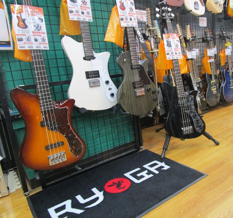 【新製品】RYOGAからお手頃価格のギター・ベースが当店に入荷！