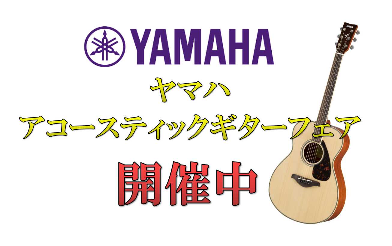 【アコギフェア】大人気のYAMAHAアコースティックギターフェア開催中！