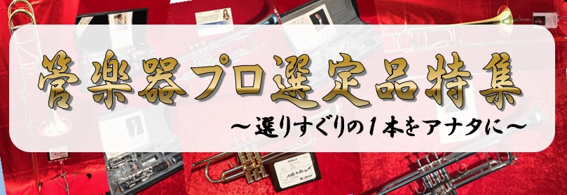 【管楽器】早い者勝ち！プロ選定品特集～