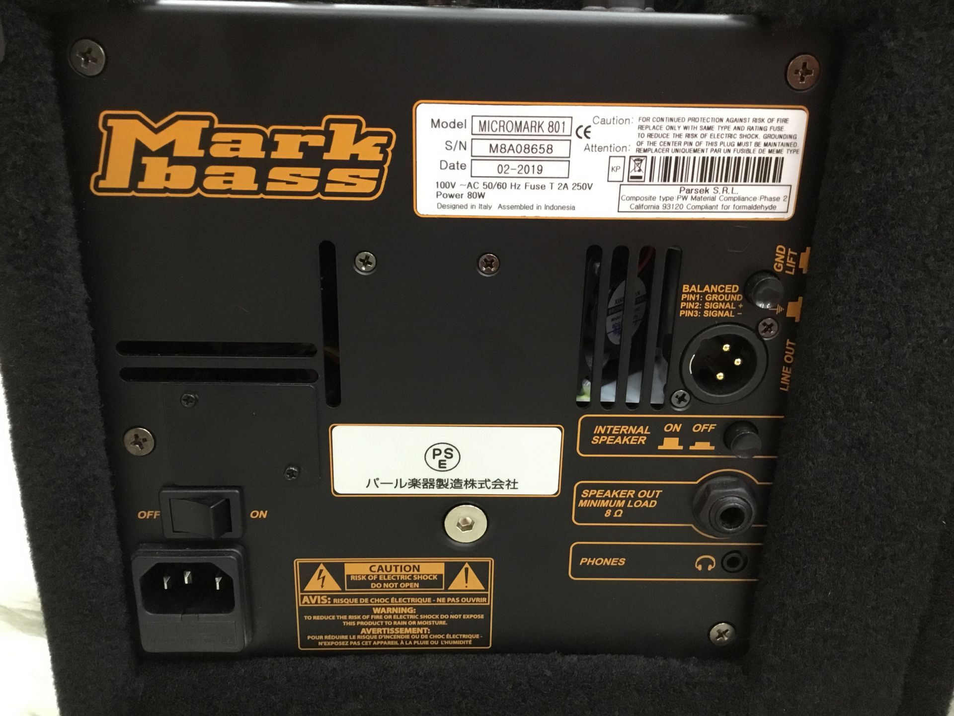 Markbass(マークベース)MICROMARK801の特価品が入荷!!｜島村楽器