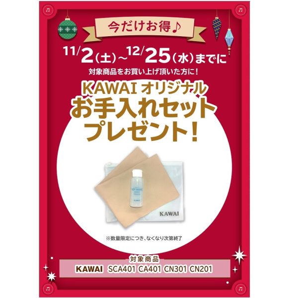 フェア特典「メーカーオリジナルお手入れセット」