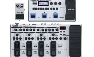 【エフェクター】BOSSより DS-1, GT-1, ME-90 のホワイトカラーモデルが限定商品として登場