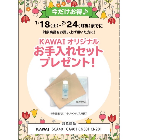 フェア特典「メーカーオリジナルお手入れセット」